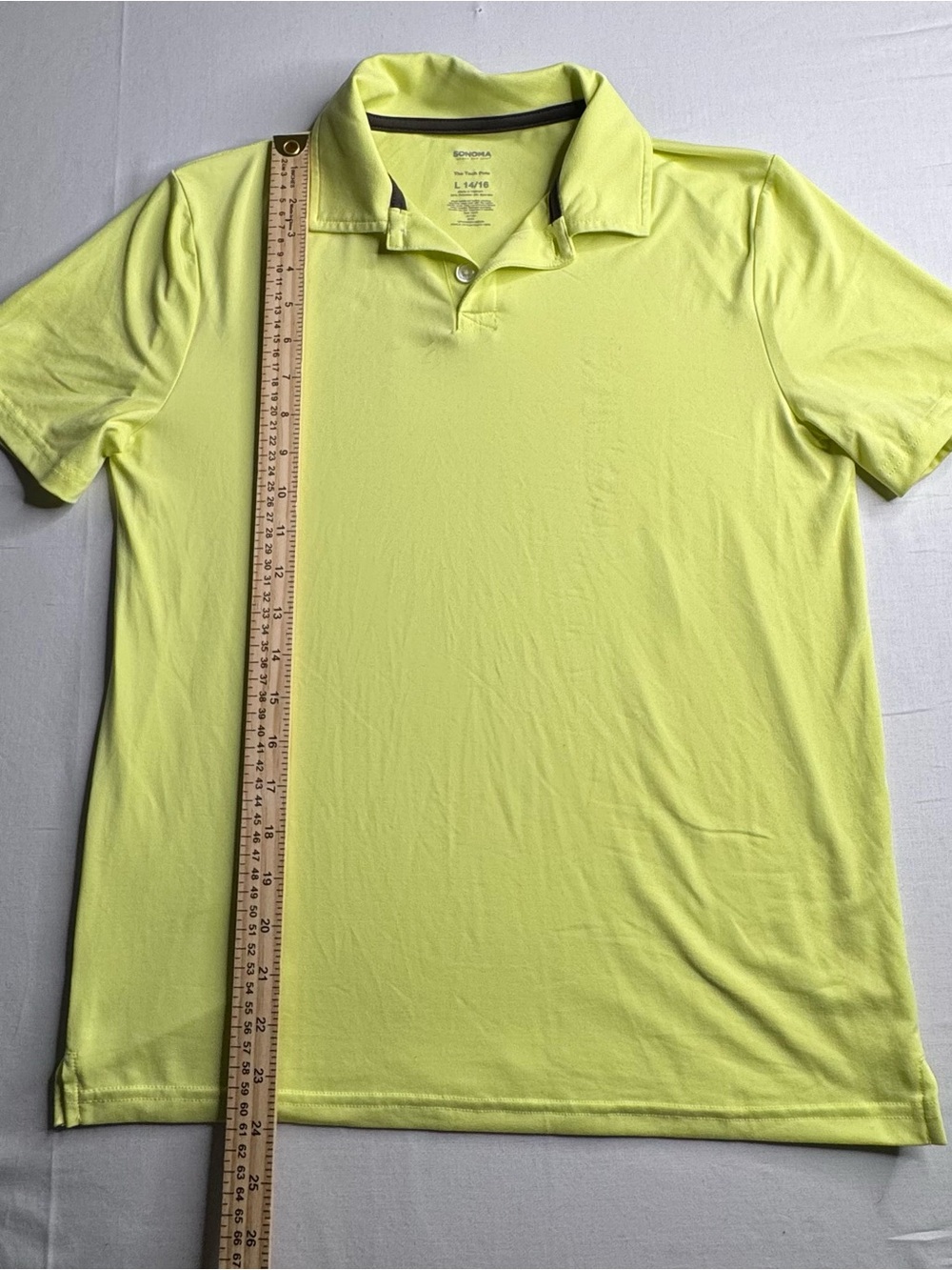 Sonoma Men's Polo Shirt in Neon Yellow